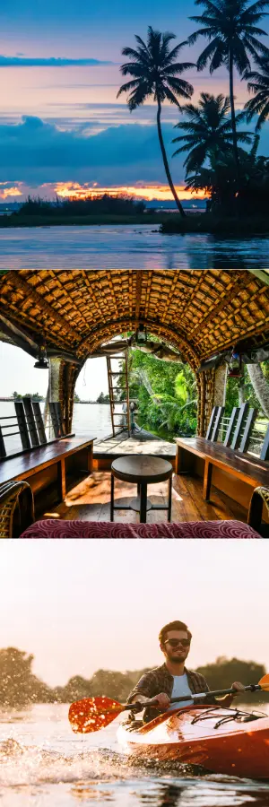 Day 1 : Houseboat Cruise & Kayaking Adventure